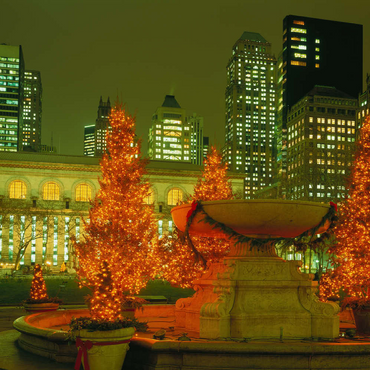 Darstellung des Puzzle Motivs Public Library in Midtown-Manhattan, New York City, New York, USA 500 Puzzle 3D Modell