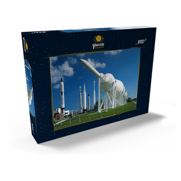 Darstellung des Puzzle Motivs Raketenpark, Kennedy Space Center, Cape Caneveral, Florida, USA 1000 Puzzle Schachtel Ansicht2