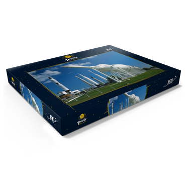 Darstellung des Puzzle Motivs Raketenpark, Kennedy Space Center, Cape Caneveral, Florida, USA 100 Puzzle Schachtel Ansicht1