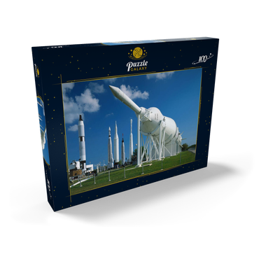 Darstellung des Puzzle Motivs Raketenpark, Kennedy Space Center, Cape Caneveral, Florida, USA 100 Puzzle Schachtel Ansicht2