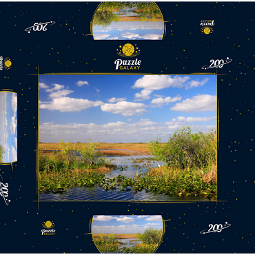 Darstellung des Puzzle Motivs Everglades Nationalpark, Florida, USA 200 Puzzle Schachtel 3D Modell