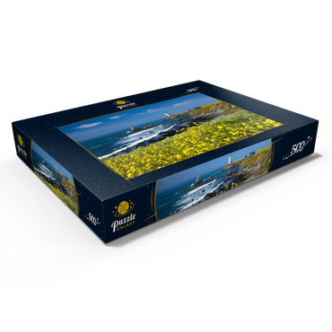 Darstellung des Puzzle Motivs Leuchtturm am Pigeon Point südlich von San Francisco, Highway One, Kalifornien, USA 500 Puzzle Schachtel Ansicht1