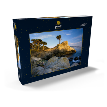Darstellung des Puzzle Motivs Monterey Zypresse (Lone Cypress) an der Pazifikküste bei 1000 Puzzle Schachtel Ansicht2