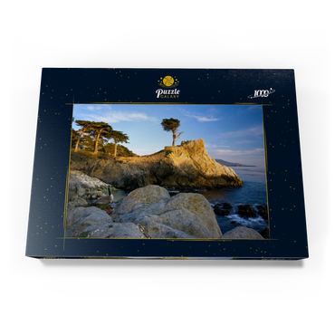 Darstellung des Puzzle Motivs Monterey Zypresse (Lone Cypress) an der Pazifikküste bei 1000 Puzzle Schachtel Ansicht3
