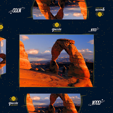 Darstellung des Puzzle Motivs Delicate Arch, Arches Nationalpark, Utah, USA 1000 Puzzle Schachtel 3D Modell