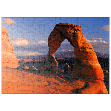 Darstellung des Puzzle Motivs puzzleplate Delicate Arch, Arches Nationalpark, Utah, USA 200 Puzzle