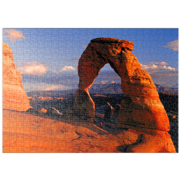 Darstellung des Puzzle Motivs puzzleplate Delicate Arch, Arches Nationalpark, Utah, USA 500 Puzzle