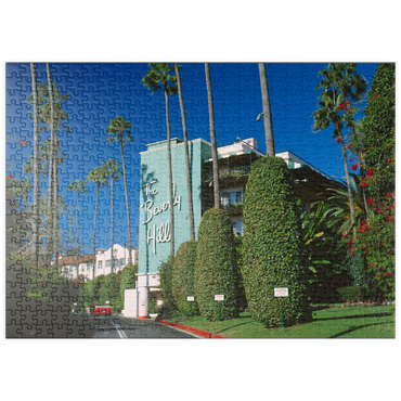 Darstellung des Puzzle Motivs puzzleplate Beverly Hills Hotel in Los Angeles, Kalifornien, USA 500 Puzzle
