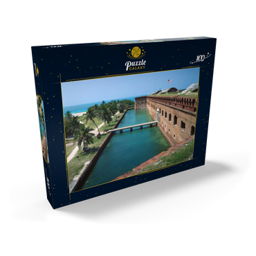 Darstellung des Puzzle Motivs Fort Jefferson im Dry Tortugas Nationalpark, Key West, Florida Keys, Florida, USA 100 Puzzle Schachtel Ansicht2