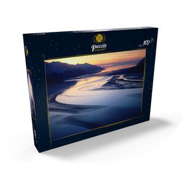 Darstellung des Puzzle Motivs Turnagain Arm, Chugach-Mountains, Alaska, USA 100 Puzzle Schachtel Ansicht2