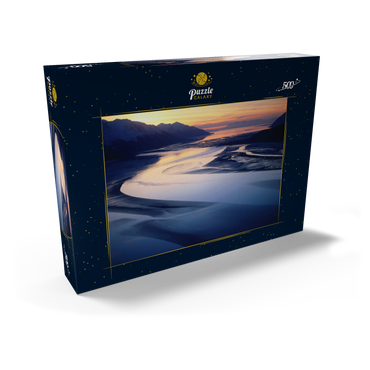 Darstellung des Puzzle Motivs Turnagain Arm, Chugach-Mountains, Alaska, USA 500 Puzzle Schachtel Ansicht2