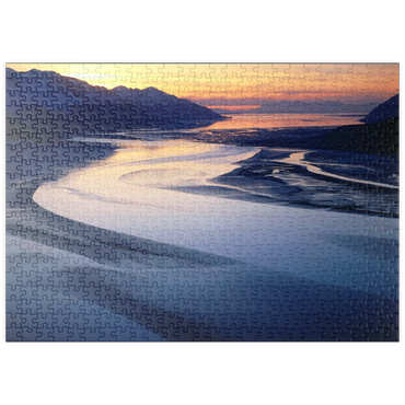 Darstellung des Puzzle Motivs puzzleplate Turnagain Arm, Chugach-Mountains, Alaska, USA 500 Puzzle