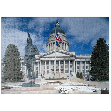 Darstellung des Puzzle Motivs puzzleplate Capitol Dome, Salt Lake City, Utah, USA 500 Puzzle