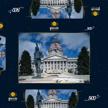 Darstellung des Puzzle Motivs Capitol Dome, Salt Lake City, Utah, USA 500 Puzzle Schachtel 3D Modell
