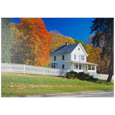 Darstellung des Puzzle Motivs puzzleplate Landhaus in Warren, Connecticut, USA 1000 Puzzle