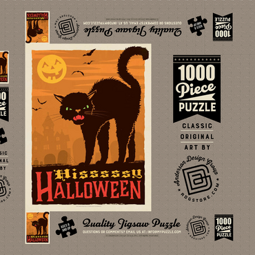 Darstellung des Puzzle Motivs Hissy Halloween 1000 Puzzle Schachtel 3D Modell