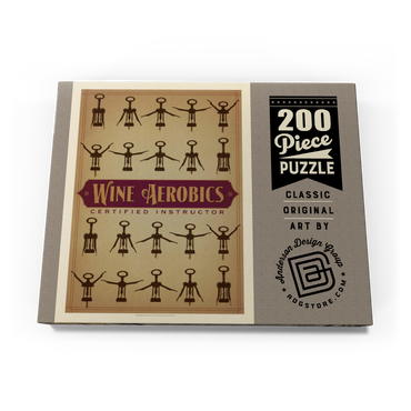 Darstellung des Puzzle Motivs Wine Aerobics 200 Puzzle Schachtel Ansicht3
