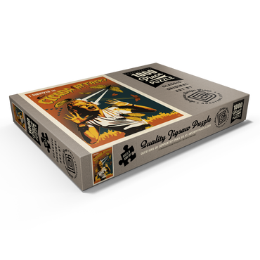 Darstellung des Puzzle Motivs Cicada Invasion: Screaming Woman 1000 Puzzle Schachtel Ansicht1