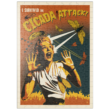 Darstellung des Puzzle Motivs puzzleplate Cicada Invasion: Screaming Woman 200 Puzzle