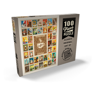 Darstellung des Puzzle Motivs Coffee Collection: Multi-Image Print 100 Puzzle Schachtel Ansicht2
