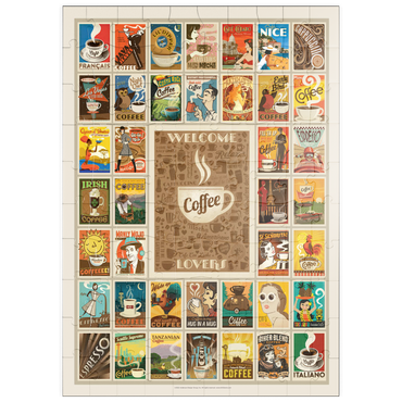 Darstellung des Puzzle Motivs puzzleplate Coffee Collection: Multi-Image Print 100 Puzzle
