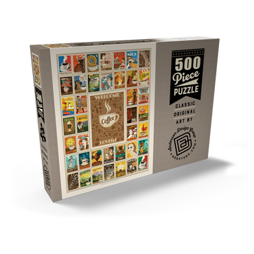 Darstellung des Puzzle Motivs Coffee Collection: Multi-Image Print 500 Puzzle Schachtel Ansicht2