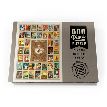 Darstellung des Puzzle Motivs Coffee Collection: Multi-Image Print 500 Puzzle Schachtel Ansicht3