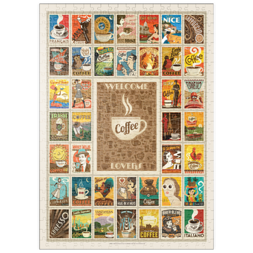 Darstellung des Puzzle Motivs puzzleplate Coffee Collection: Multi-Image Print 500 Puzzle