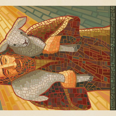 Darstellung des Puzzle Motivs Jesus: The Good Shepherd 1000 Puzzle 3D Modell