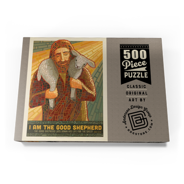 Darstellung des Puzzle Motivs Jesus: The Good Shepherd 500 Puzzle Schachtel Ansicht3