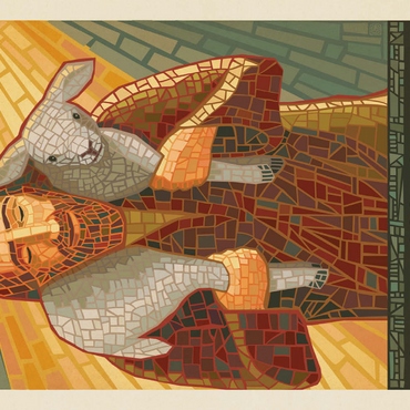 Darstellung des Puzzle Motivs Jesus: The Good Shepherd 500 Puzzle 3D Modell