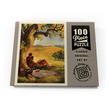 Darstellung des Puzzle Motivs Oil Painting: Wine Country 100 Puzzle Schachtel Ansicht3