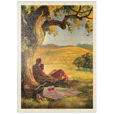 Darstellung des Puzzle Motivs puzzleplate Oil Painting: Wine Country 200 Puzzle
