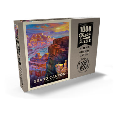 Darstellung des Puzzle Motivs Grand Canyon National Park: Sunset-KC 1000 Puzzle Schachtel Ansicht2