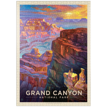 Darstellung des Puzzle Motivs puzzleplate Grand Canyon National Park: Sunset-KC 1000 Puzzle