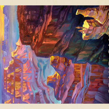 Darstellung des Puzzle Motivs Grand Canyon National Park: Sunset-KC 1000 Puzzle 3D Modell