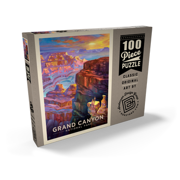 Darstellung des Puzzle Motivs Grand Canyon National Park: Sunset-KC 100 Puzzle Schachtel Ansicht2