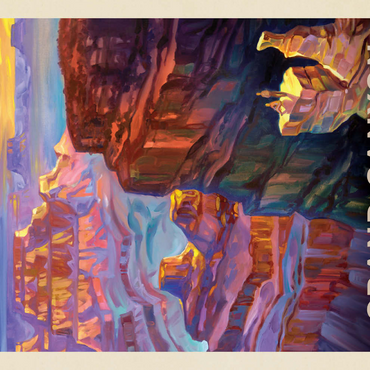 Darstellung des Puzzle Motivs Grand Canyon National Park: Sunset-KC 100 Puzzle 3D Modell