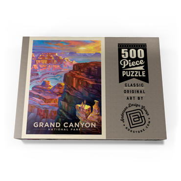 Darstellung des Puzzle Motivs Grand Canyon National Park: Sunset-KC 500 Puzzle Schachtel Ansicht3