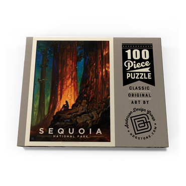 Darstellung des Puzzle Motivs Sequoia National Park: Nature's Cathedral-KC 100 Puzzle Schachtel Ansicht3