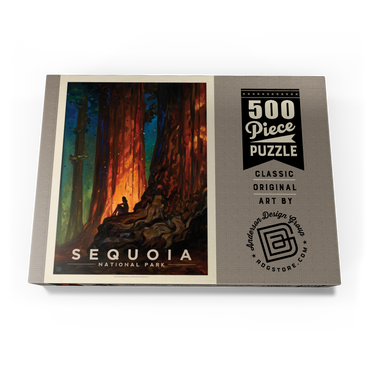 Darstellung des Puzzle Motivs Sequoia National Park: Nature's Cathedral-KC 500 Puzzle Schachtel Ansicht3