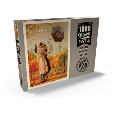 Darstellung des Puzzle Motivs Chicago: Windy City Kiss 1000 Puzzle Schachtel Ansicht2