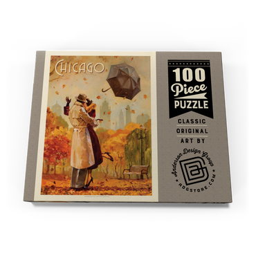 Darstellung des Puzzle Motivs Chicago: Windy City Kiss 100 Puzzle Schachtel Ansicht3