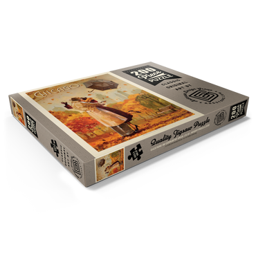 Darstellung des Puzzle Motivs Chicago: Windy City Kiss 200 Puzzle Schachtel Ansicht1