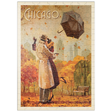 Darstellung des Puzzle Motivs puzzleplate Chicago: Windy City Kiss 200 Puzzle