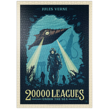 Darstellung des Puzzle Motivs puzzleplate 20,000 Leagues Under the Sea: Jules Verne 1000 Puzzle