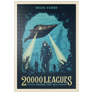 Darstellung des Puzzle Motivs puzzleplate 20,000 Leagues Under the Sea: Jules Verne 500 Puzzle