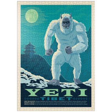 Darstellung des Puzzle Motivs puzzleplate Mythical Creatures: Yeti 1000 Puzzle
