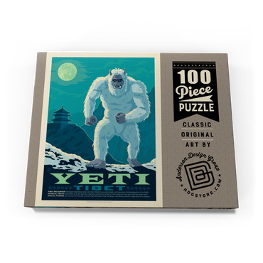 Darstellung des Puzzle Motivs Mythical Creatures: Yeti 100 Puzzle Schachtel Ansicht3