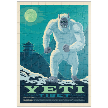 Darstellung des Puzzle Motivs puzzleplate Mythical Creatures: Yeti 100 Puzzle